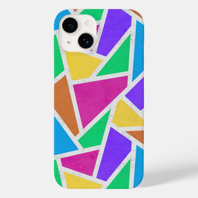 Bright rainbow colours mosaic  Case-Mate iPhone case (Back)