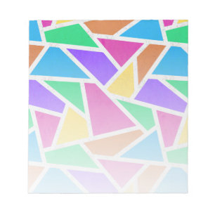 Bright rainbow colours mosaic notepad