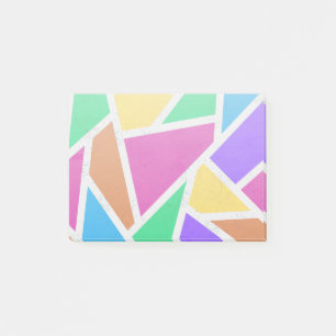Bright rainbow colours mosaic post-it notes