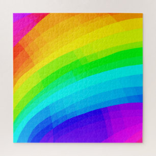 Bright Rainbow Design Super Hard Jigsaw Puzzle