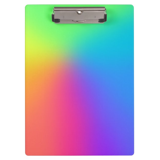 Bright Rainbow Gradient Clipboard (Front)
