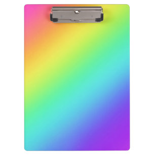 Bright Rainbow Gradient Clipboard