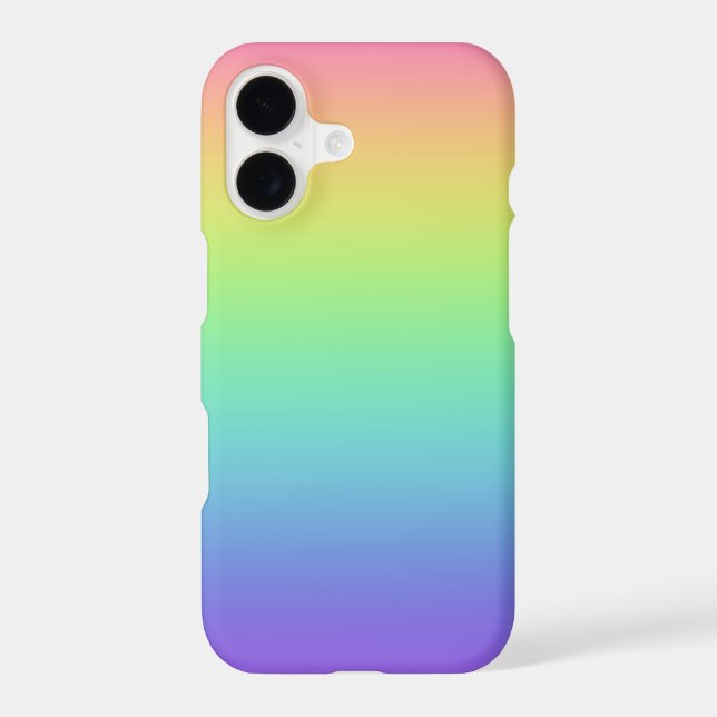 Bright Rainbow Gradient iPhone Case (Back)