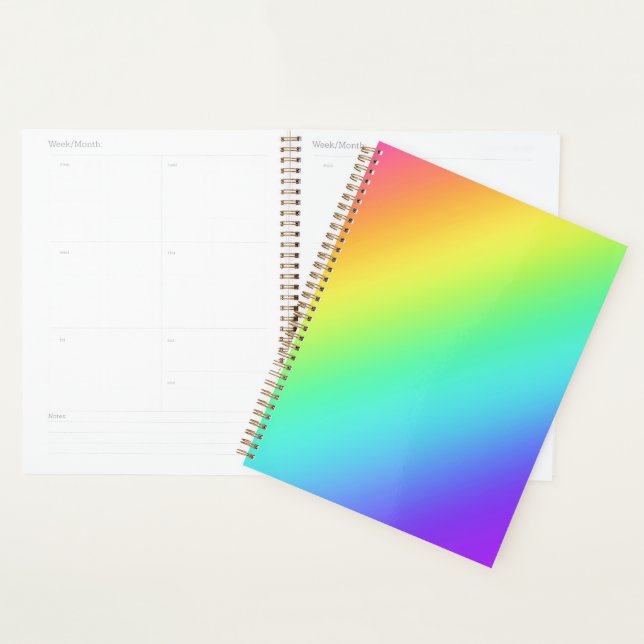 Bright Rainbow Gradient Planner (Display)