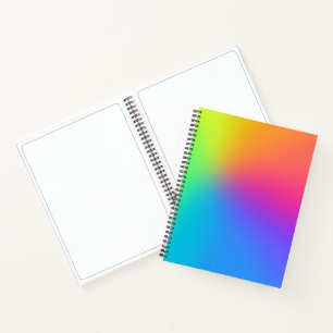 Bright Rainbow Gradient Sketchbook Notebook