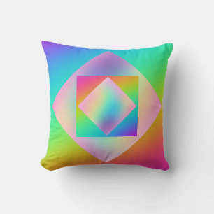 Bright Rainbow Gradient Tote Bag Cushion