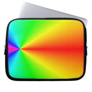Bright rainbow laptop sleeve