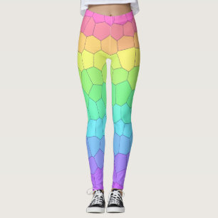 Bright Rainbow Scales Leggings