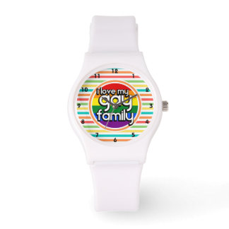 Bright Rainbow Stripes, Gay Family Watch