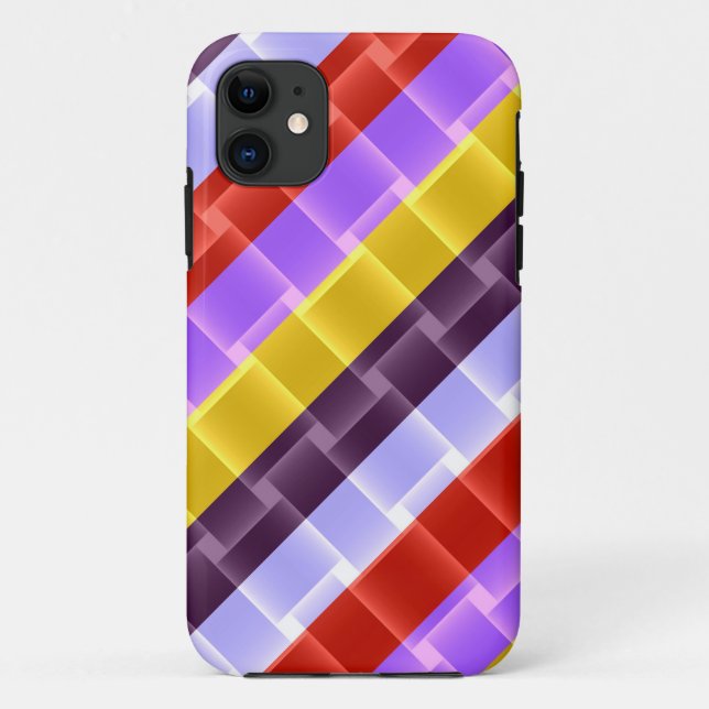 Bright rainbow stripes modern design Case-Mate iPhone case (Back)