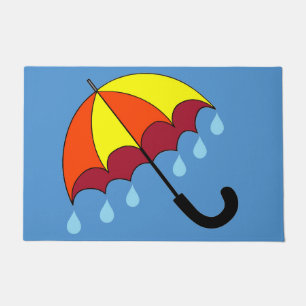 Bright Rainy Day Doormat
