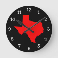 Bright Red and Black Texas