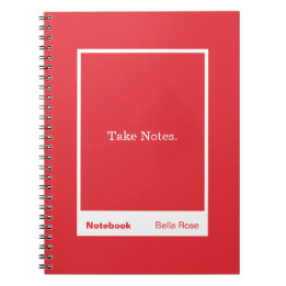 Bright Red Block Quote Classic Notebook