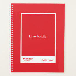 Bright Red Block Quote | Fully Customizable Planner