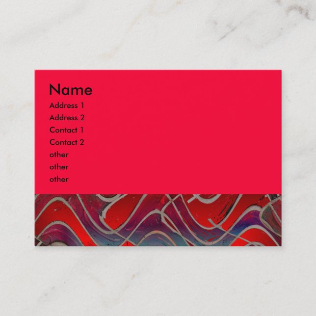 bright  red business card (Front)