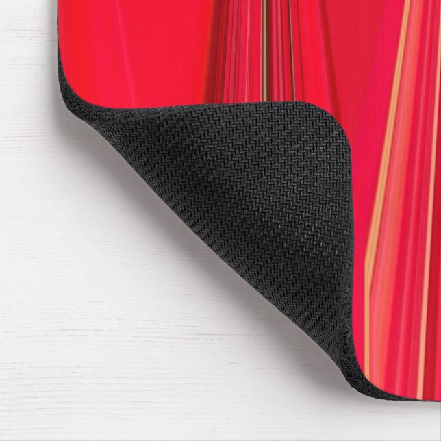 Bright red colorful pattern Customize Product Mouse Pad (Corner)