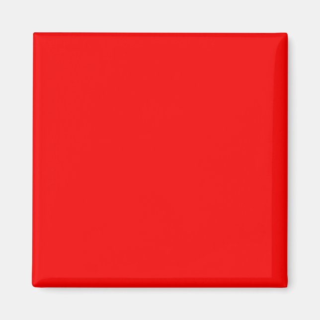 bright red DIY custom background template Magnet (Front)