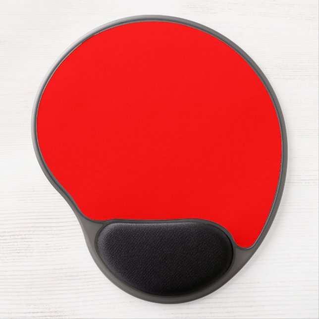 Bright Red  Gel Mouse Pad (Front)