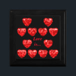 Bright red hearts ornament,love,wedding gifts      gift box<br><div class="desc">Bright red hearts,  pattern,  love,  wedding,  holiday gifts,  marriage,  lovers,  design from Papanata.Love is... </div>
