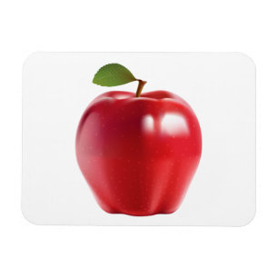 Bright Red Juicy Delicious Apple Magnet
