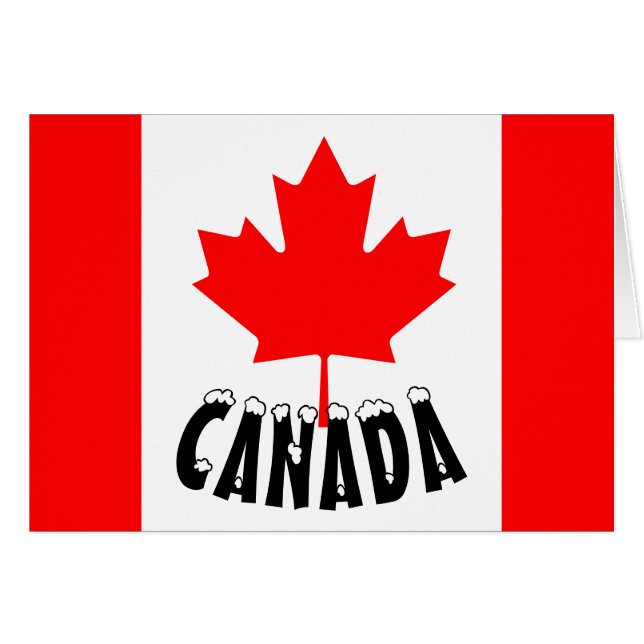 Bright Red Maple Leaf Canada Flag (Front Horizontal)