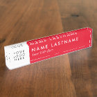 Bright Red Minimalist Custom Logo