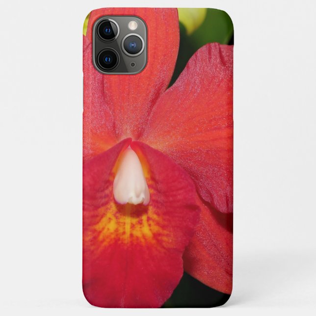 Bright red Orchid Case-Mate iPhone Case (Back)
