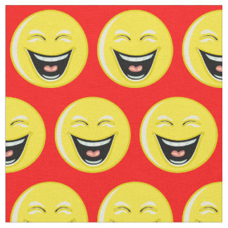 Bright Red with Laughing Fabric