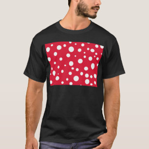 Bright Red with White Polka Dots Summer Fun T-Shirt