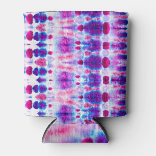 Bright Red Yellow Abstract Art Can Cooler (Front)