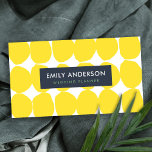 BRIGHT RETRO BIG HAND DRAWN YELLOW POLKA DOTS BUSINESS CARD<br><div class="desc">For any further customisation or any other matching items,  please feel free to contact me at yellowfebstudio@gmail.com</div>