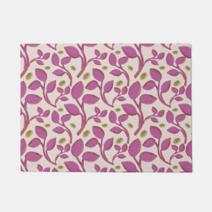 Bright Retro Floral Seamless Pattern Wrapping Pap Doormat