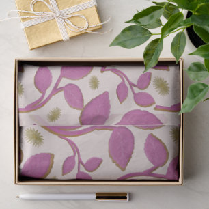 Bright Retro Floral Seamless Pattern Wrapping Pap Tissue Paper
