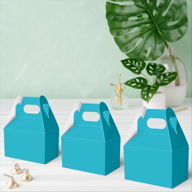 Bright Rich Sky Blue Favour Boxes (Multiple)