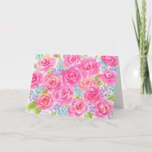 Bright Roses Wedding Congratulations Love Happines Card