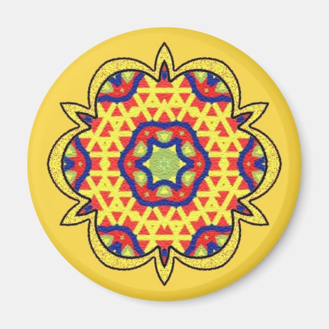 Bright Round Magnet - 12 (Front)