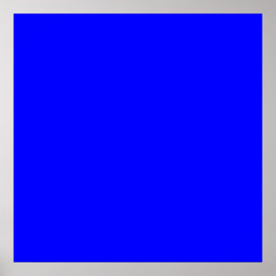 Royal Blue Color Background Posters Photo Prints Zazzle Au