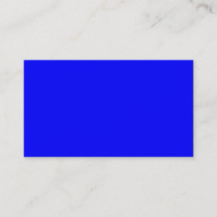 Bright Royal Blue Solid Trend Colour Background Business Card
