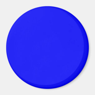 Bright Royal Blue Solid Trend Colour Background Magnet