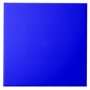 Bright Royal Blue Solid Trend Colour Background Tile
