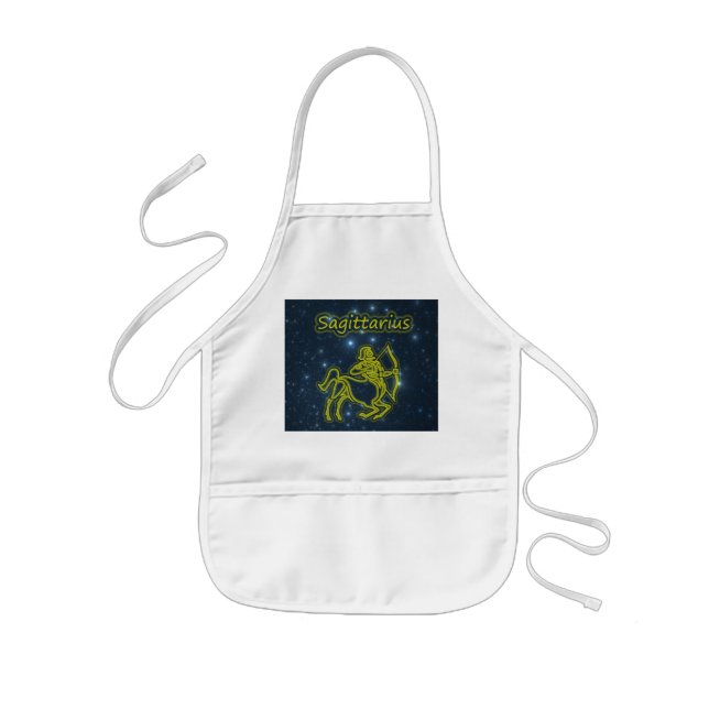 Bright Sagittarius Kids Apron (Front)