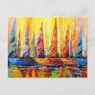Bright sails postcard