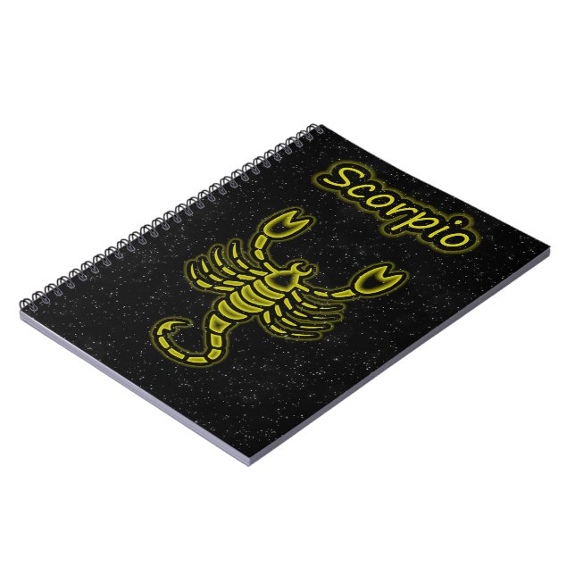 Bright Scorpio Notebook (Left Side)