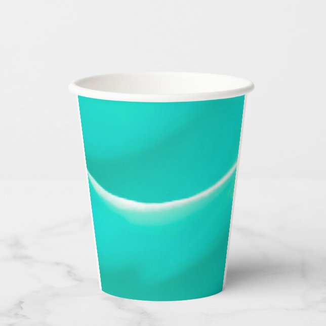 Bright Sea Green Paper Cup (Front)