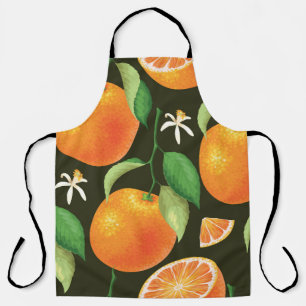 Bright seamless orange pattern design. apron