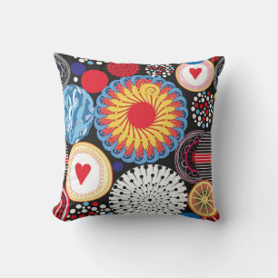Bright seamless pattern of different round element cushion