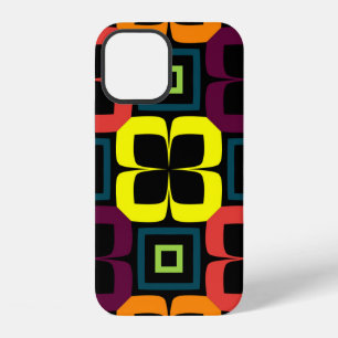 Bright seamless pattern with colourful flowers on iPhone 12 case