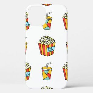 Bright seamless pattern with food for watching mov iPhone 12 case
