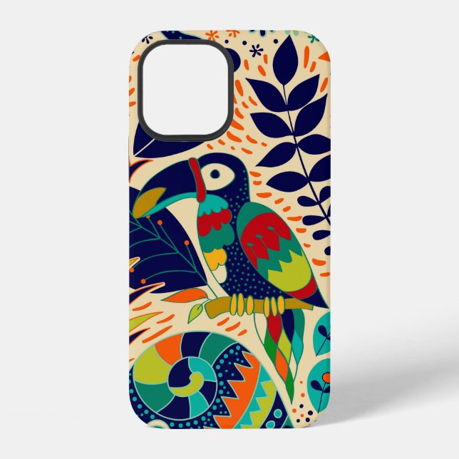 Bright seamless pattern. Yellow floral background. iPhone Case (Back)