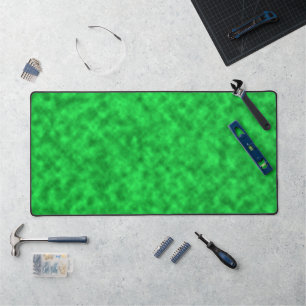 Bright Shades of Green Abstract Art Pattern Desk Mat